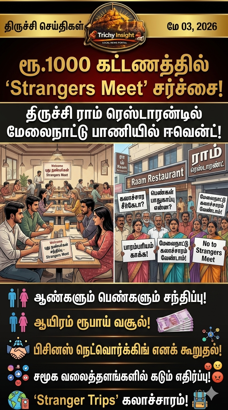 திருச்சியில் Strangers Meet சர்ச்சை - Trichy Insight