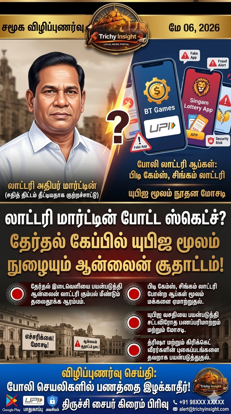 ஆன்லைன் லாட்டரி மார்ட்டின் ஸ்கெட்ச்? விழிப்புணர்வு செய்தி | Trichy Insight
