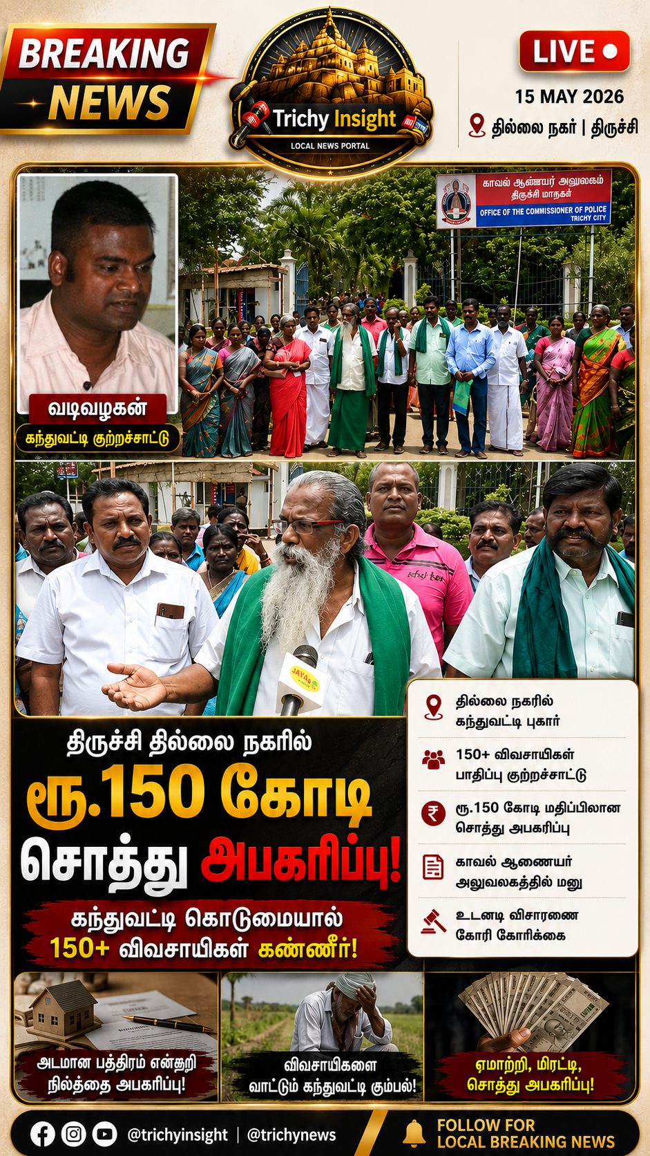 திருச்சி தில்லை நகர் கந்துவட்டி மோசடி புகார்கள் | Trichy Insight