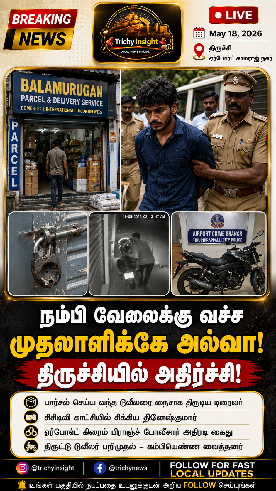 முதலாளிக்கே அல்வா கொடுத்த ஊழியர்! | Trichy Insight