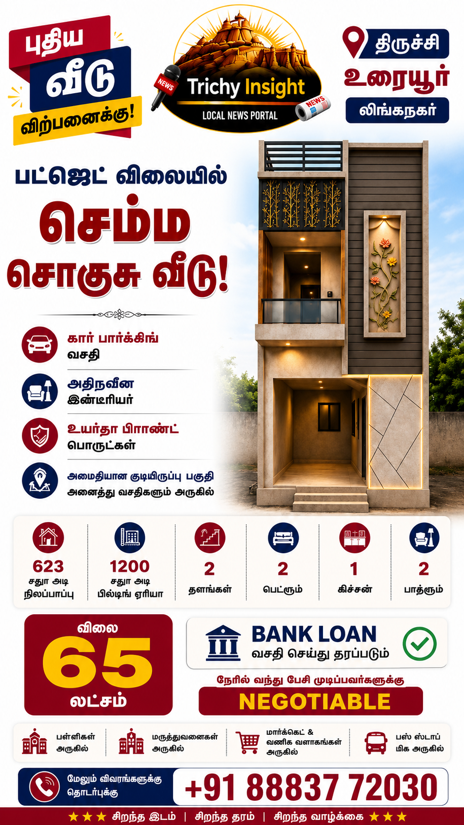 House for Sale in Woraiyur Trichy with Bank Loan | Trichy Insight